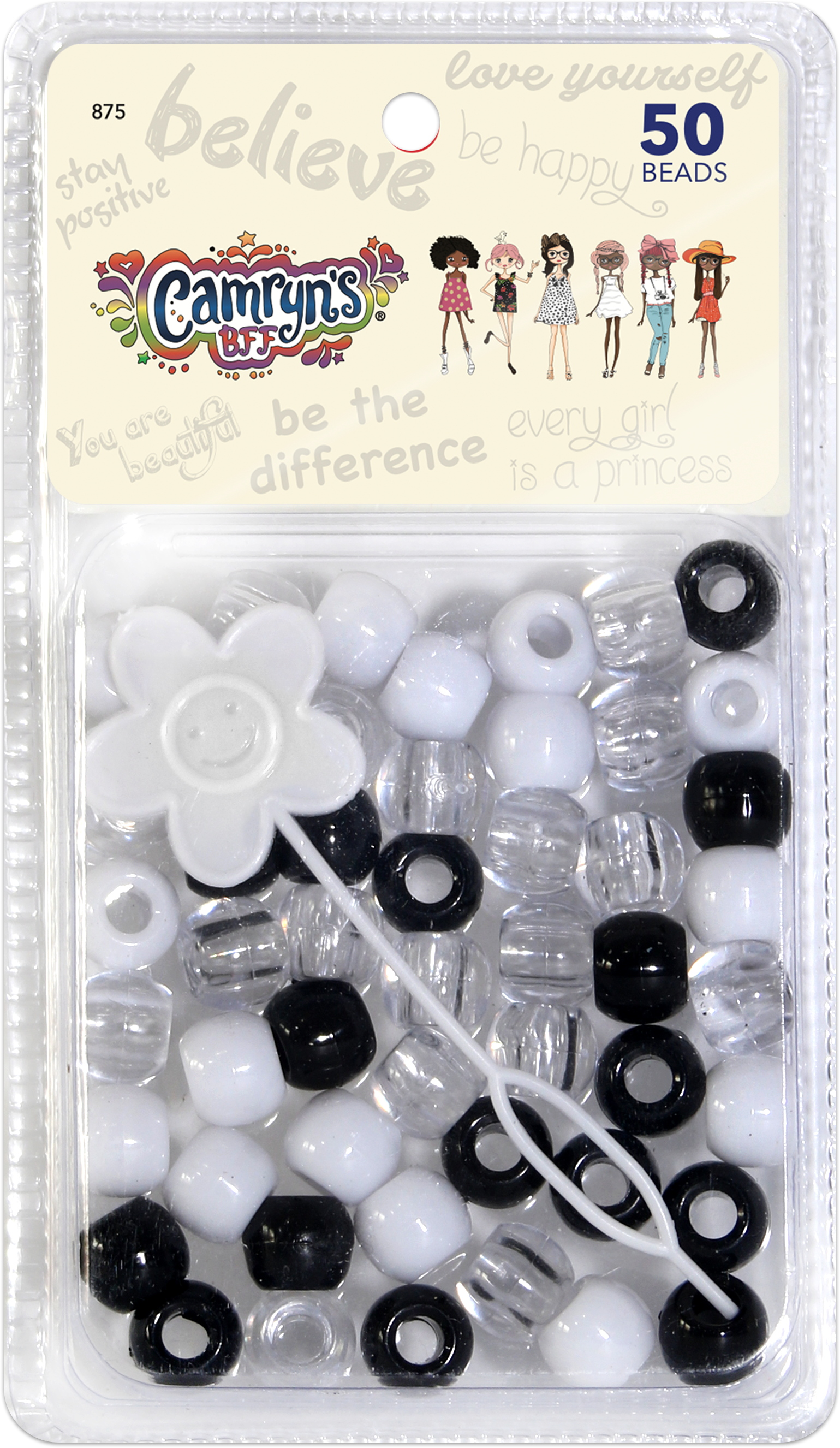 Beads Black Clear White – Swoon & Shimmer