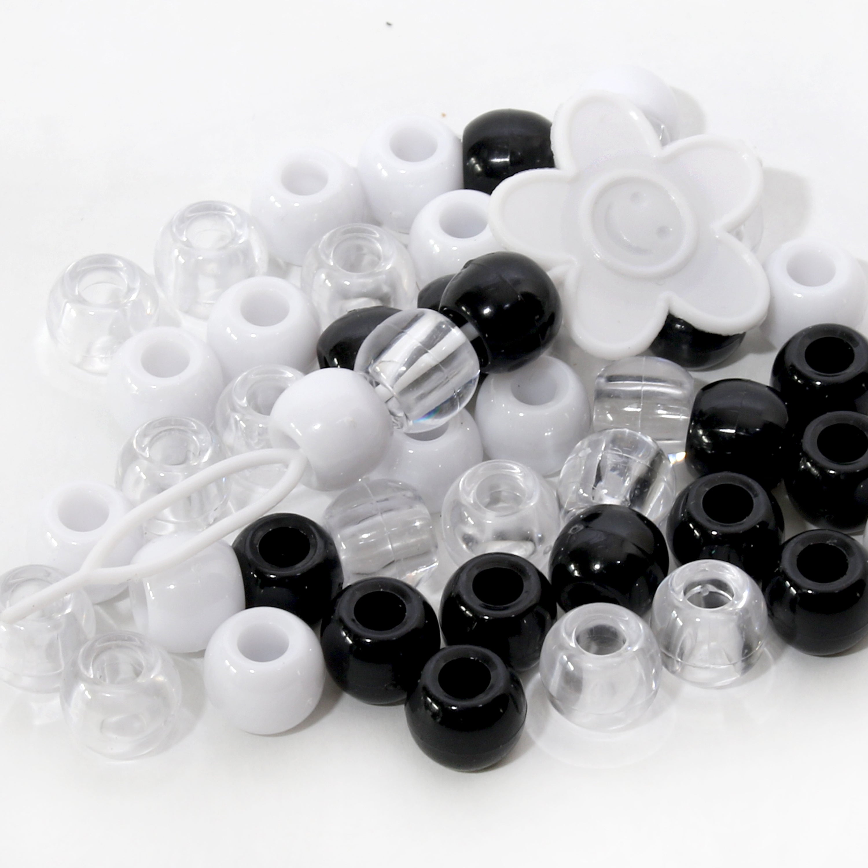 Beads Black Clear White – Swoon & Shimmer