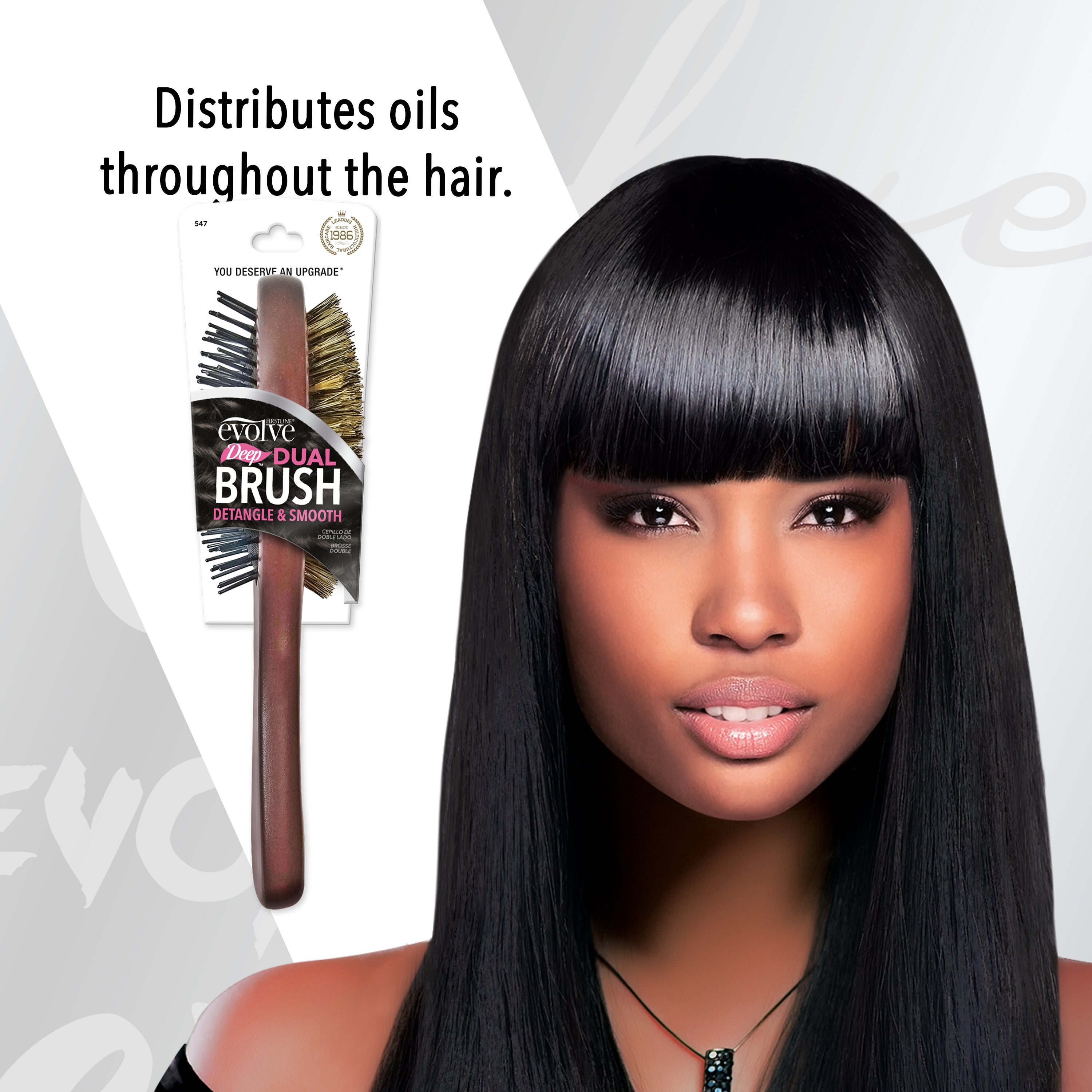 Evolve® Deep Dual Detangle & Smooth Brush, 547 – Firstline Brands