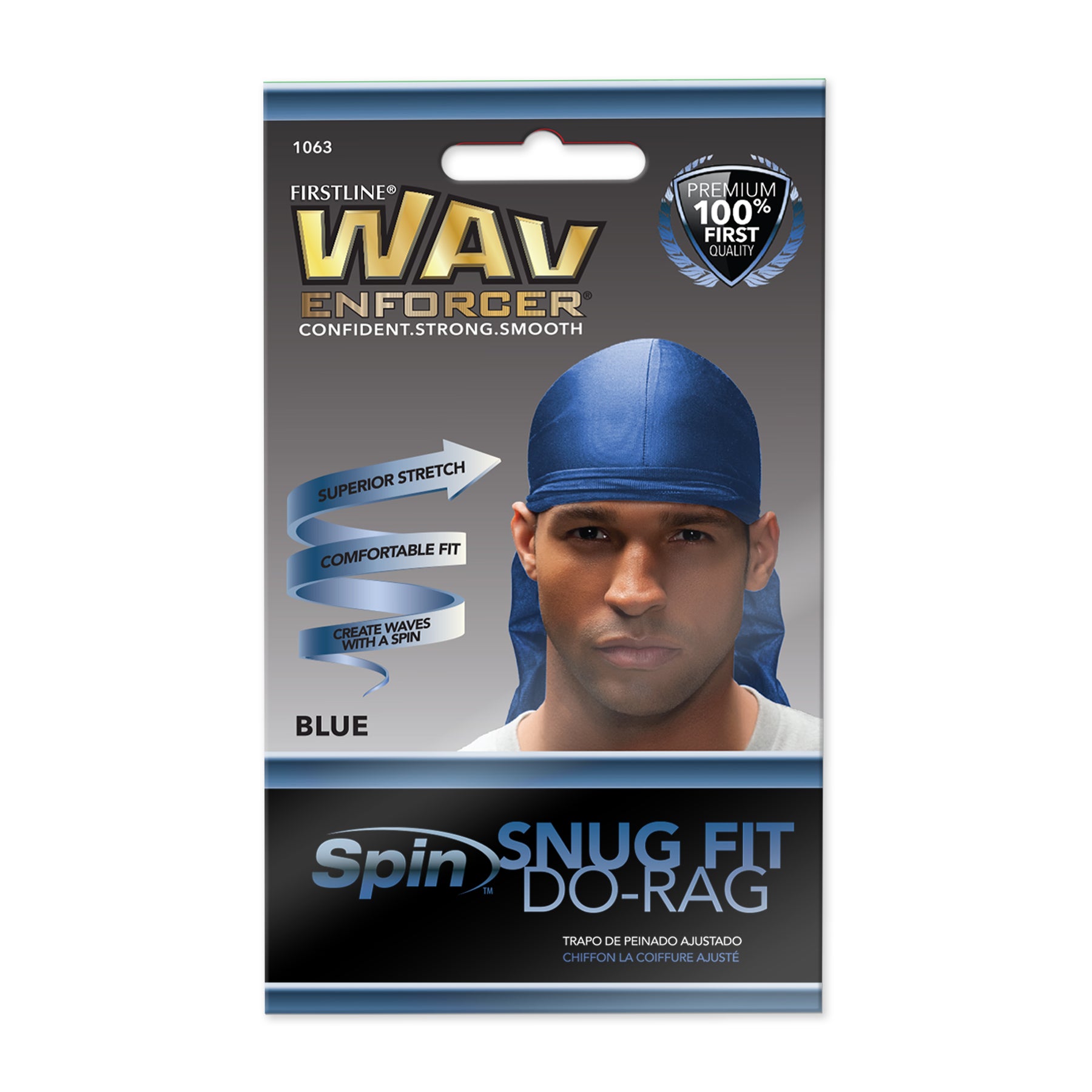 WavEnforcer Snug Fit Do-Rag, Blue 1063 – Firstline Brands