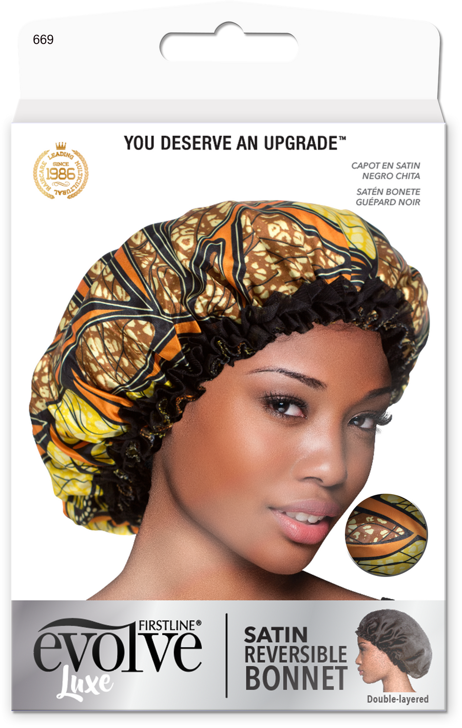 Evolve® Satin Reversible Bonnets, Sahara 669 Firstline – Brands